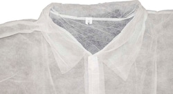 Chemsplash Polypropylene Lab/Visitors Coat White with Velcro Closure Large | Buy Online | Chemsplash | Fisher Scientific